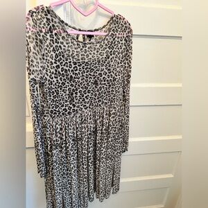Art Class Leopard Print women’s Dress XL 14/16 PTP 21 + stretch lined